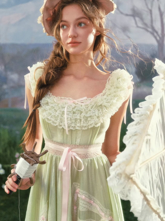 Meadowlight Ribbon Lace Dress