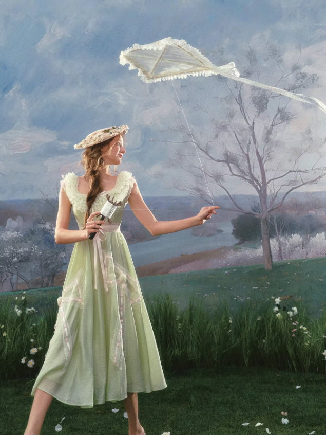 Meadowlight Ribbon Lace Dress