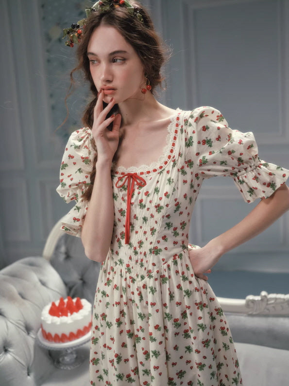 Wild Strawberry Paradise Dress Pre-Order / Xs