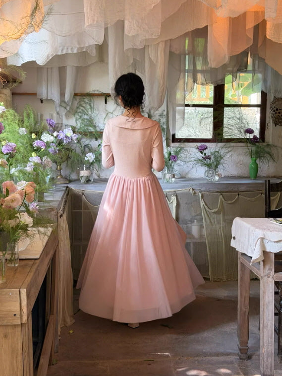 Petal Whisper Knit Dress