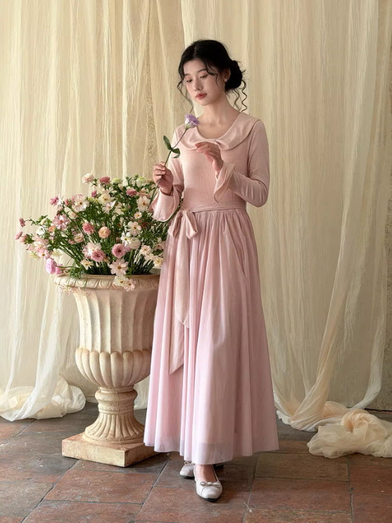 Petal Whisper Knit Dress