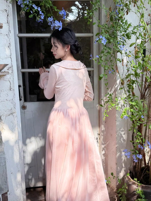 Petal Whisper Knit Dress