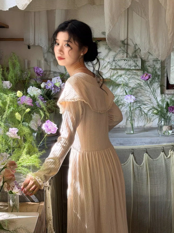 Ivory Letterlight Knit Dress