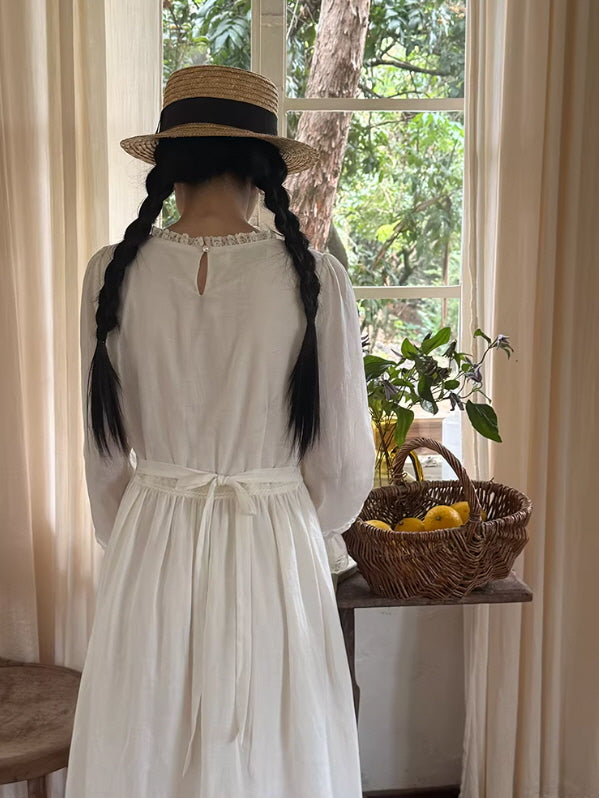 White Lily Heirloom Embroidery Dress