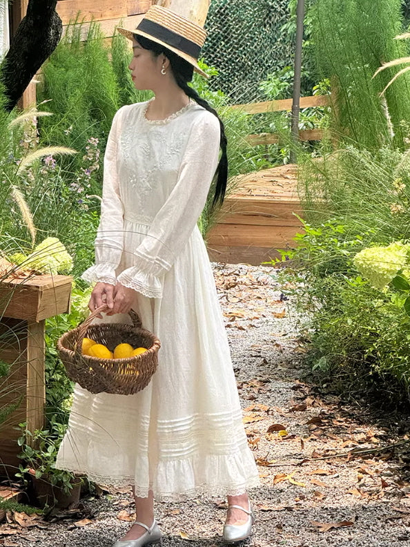 White Lily Heirloom Embroidery Dress