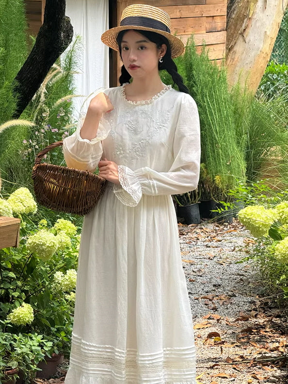 White Lily Heirloom Embroidery Dress