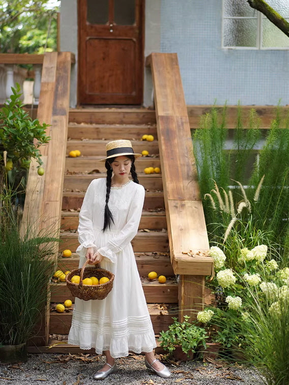 White Lily Heirloom Embroidery Dress