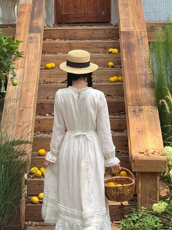 White Lily Heirloom Embroidery Dress