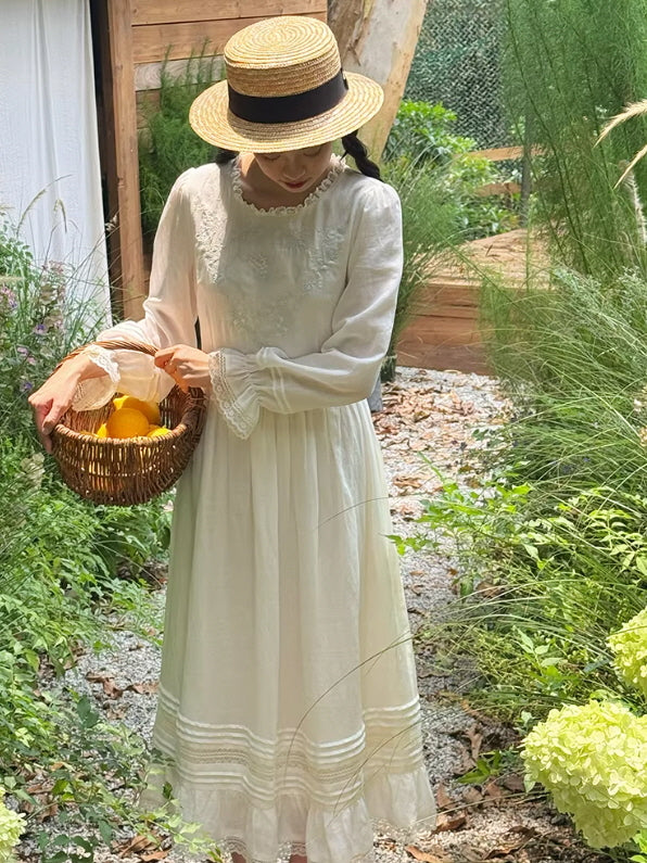 White Lily Heirloom Embroidery Dress