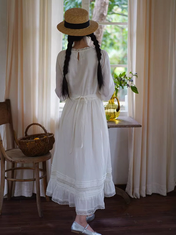 White Lily Heirloom Embroidery Dress