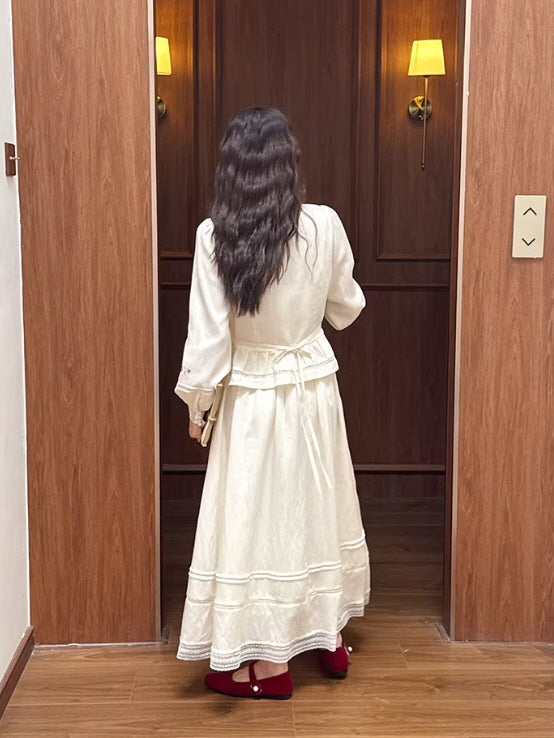 Rose Cross Heirloom Embroidery Blouse