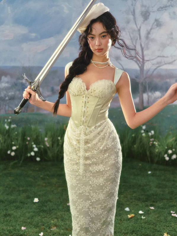 Verdant Blade Corset Dress