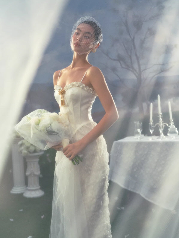 Ivory Heirloom Corset Dress