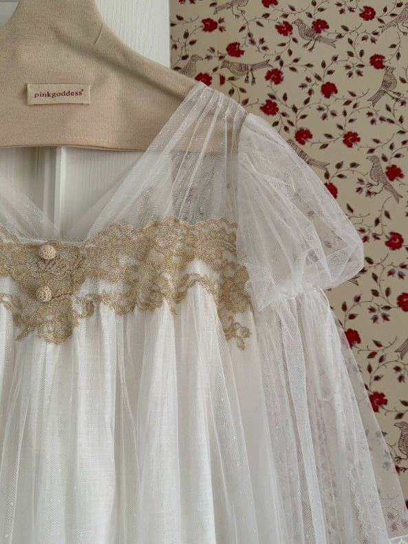 Celestial Whisper Lace Nightgown