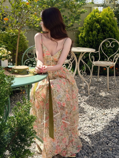 Enchanted Garden Floral Maxi Dress