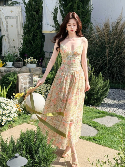 Enchanted Garden Floral Maxi Dress