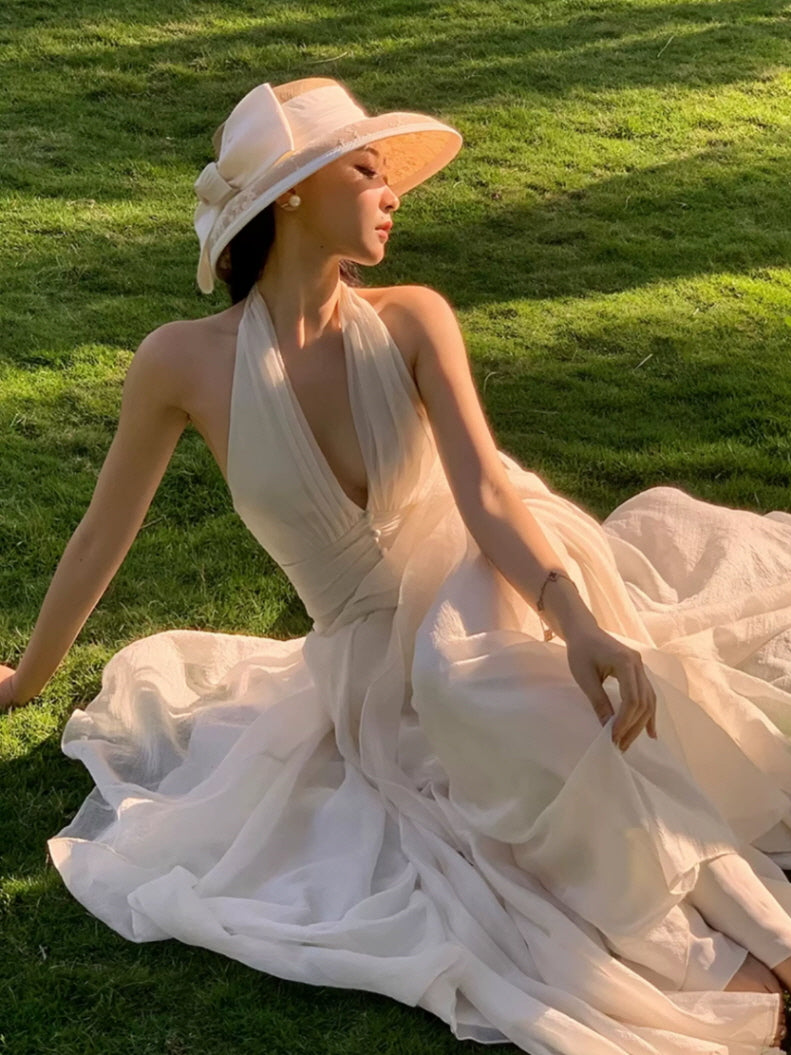 ivory goddess dress Ivory Disco Goddess Gown S/M  OMNIA