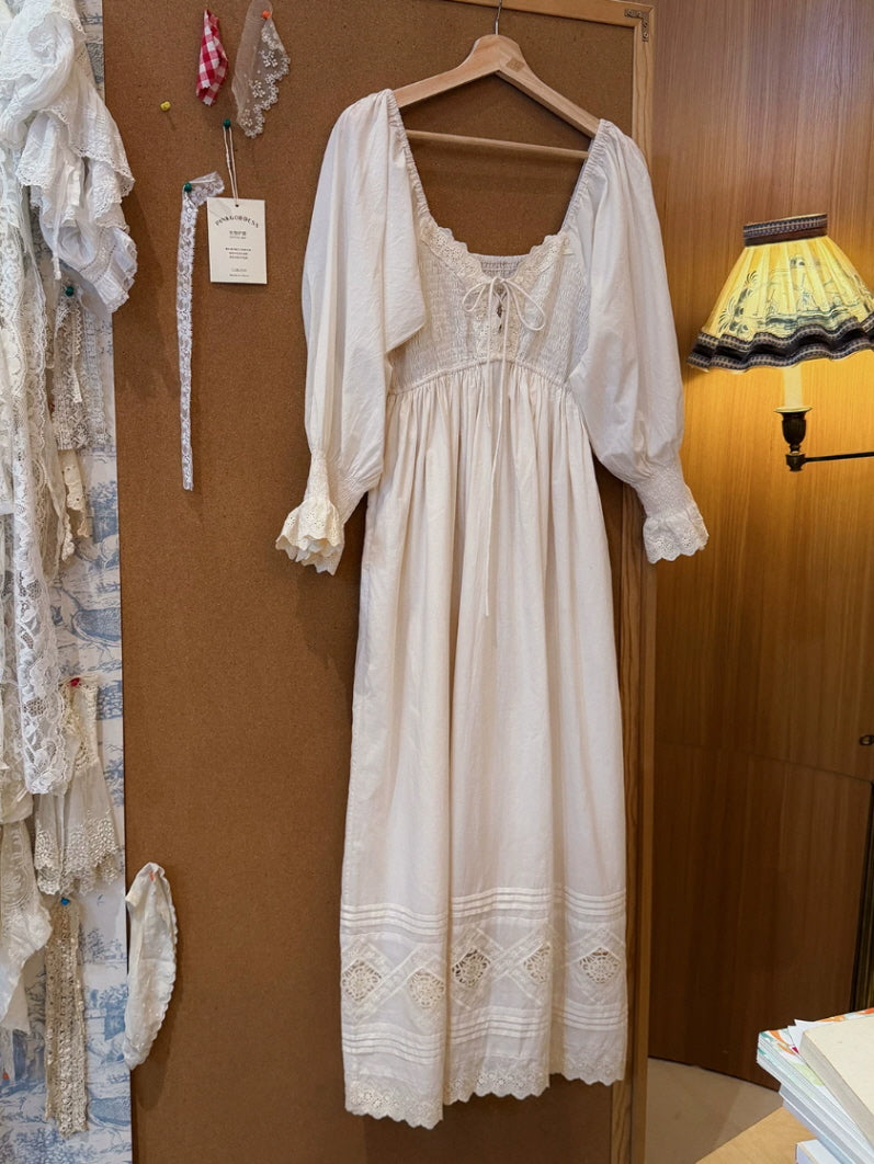 Meadow Dream Cotton Lace Nightgown