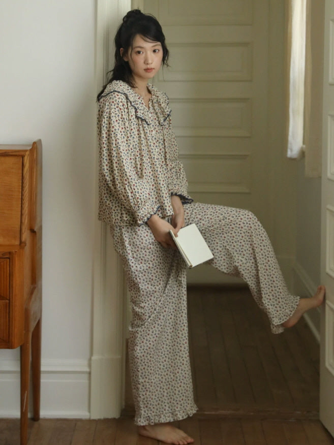 Willow Bloom Floral Cotton Pajama Set