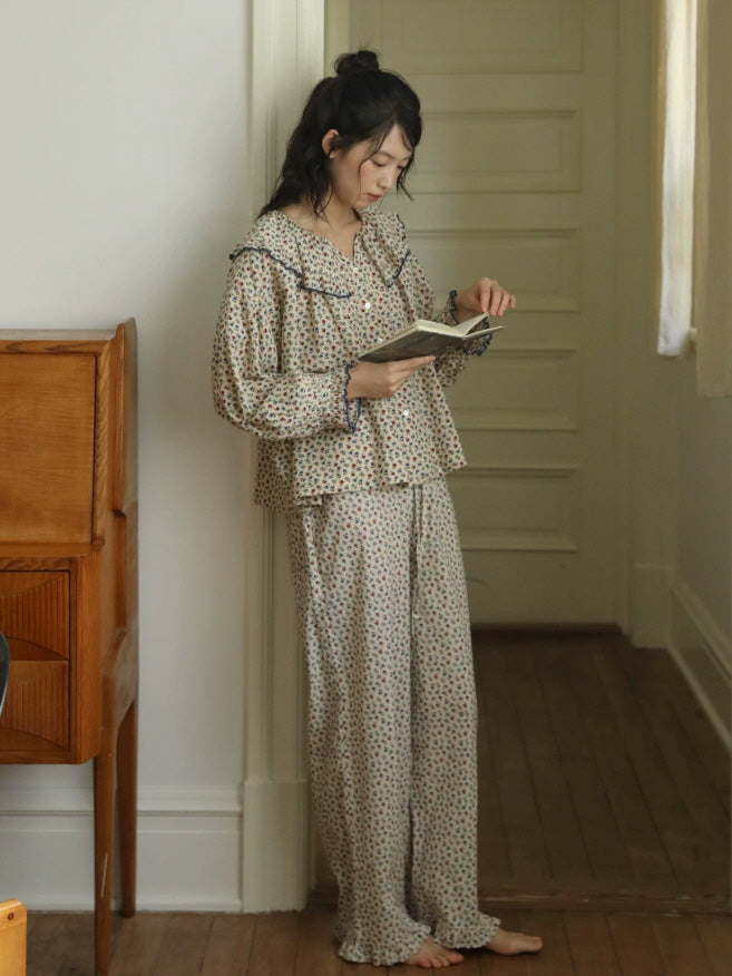 Willow Bloom Floral Cotton Pajama Set