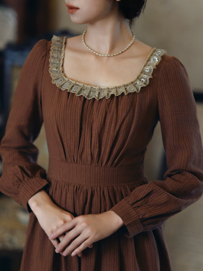 Autumn Manor Lace Maxi Dress