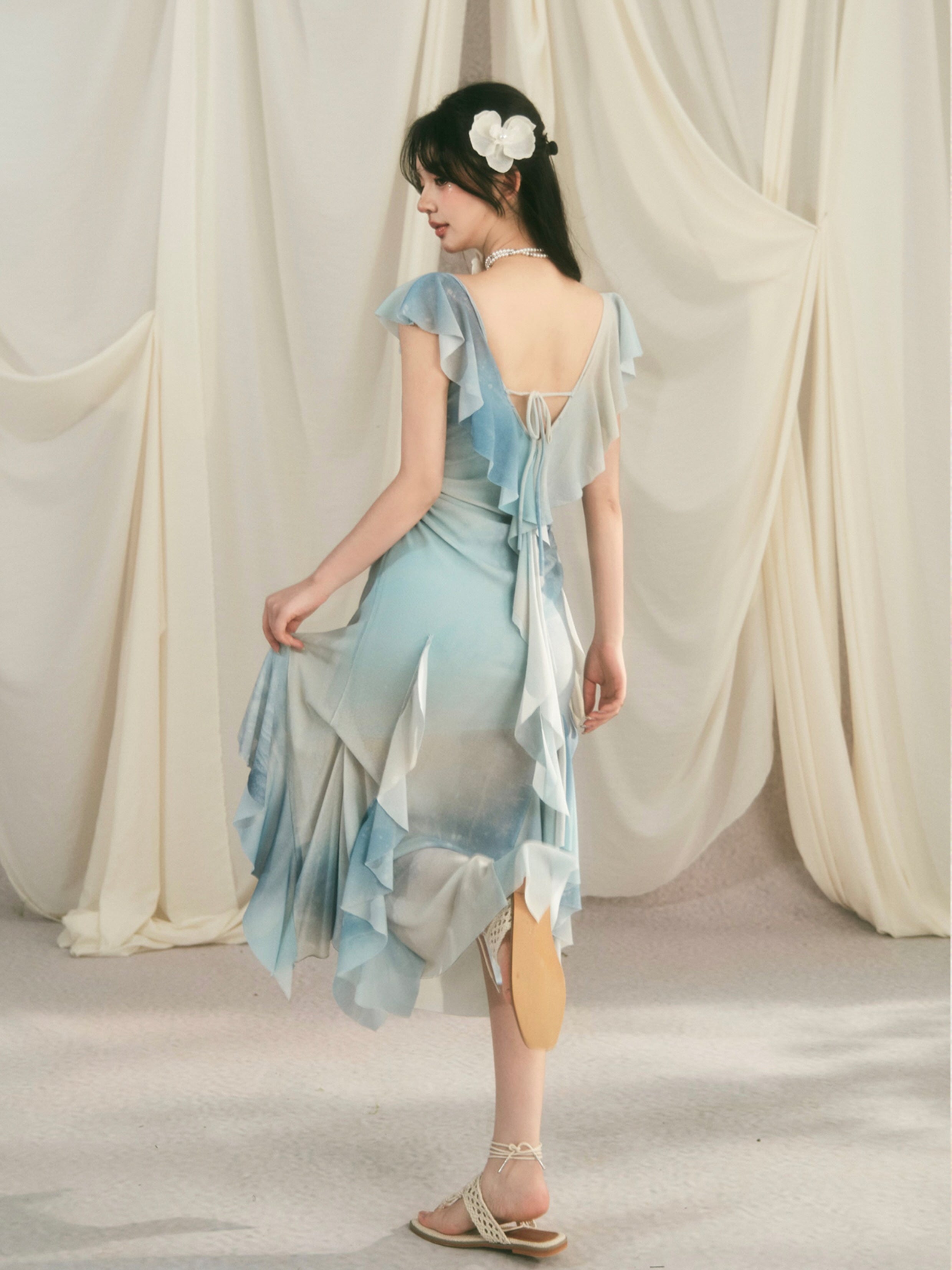 Celestial Blue Fairycore Dress