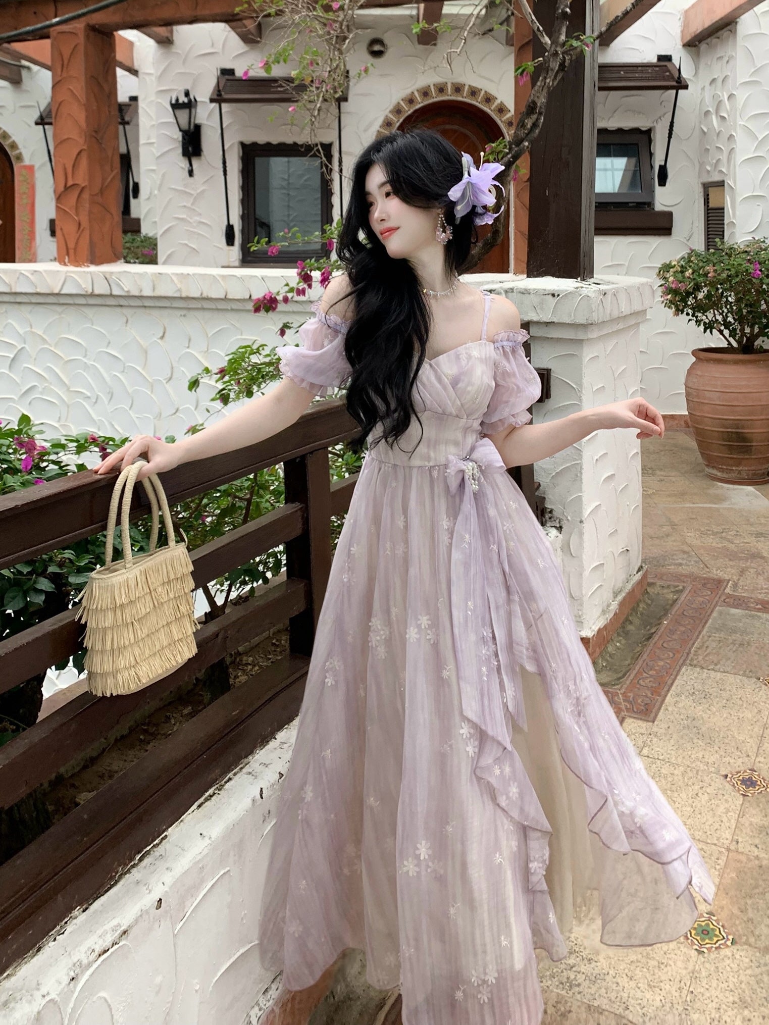green emerald velvet dress Lilac Fairy Dress – Dreamy Fairytale Aesthetic Outfit