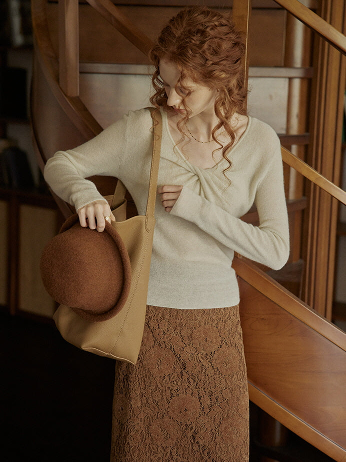Soft Twisted Wool Sweater