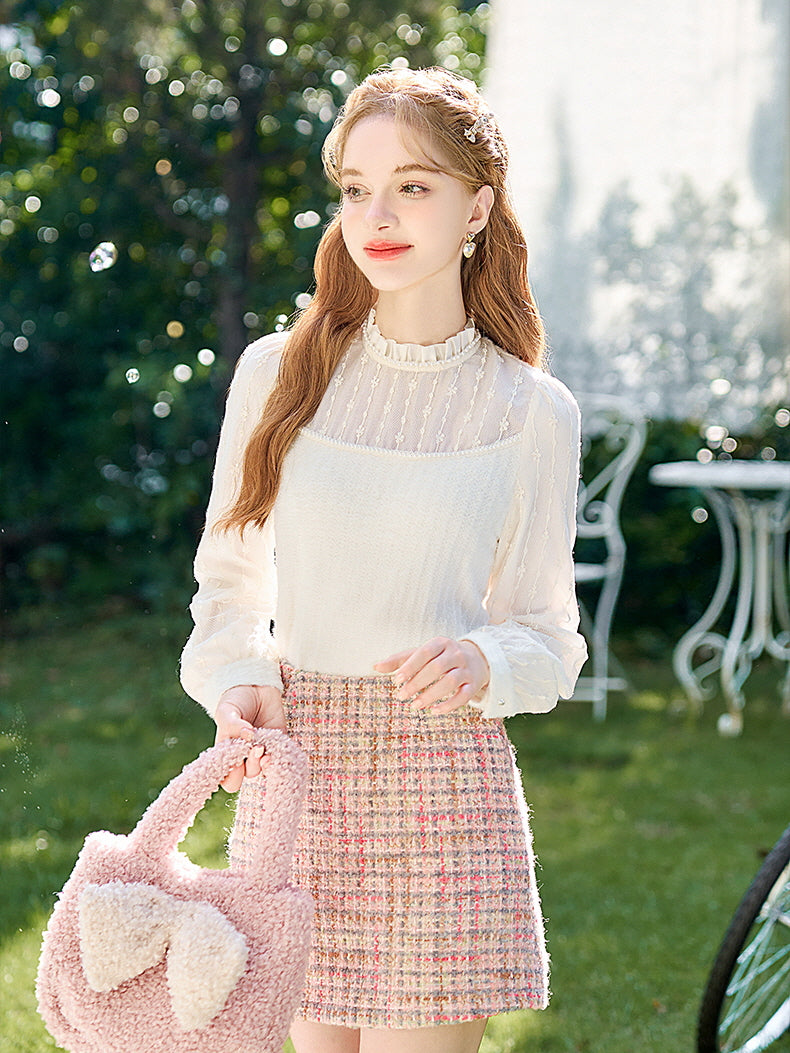 Sheer Elegance Lace Blouse