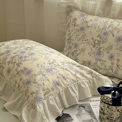Cottage Style Cotton Floral Bedding Set