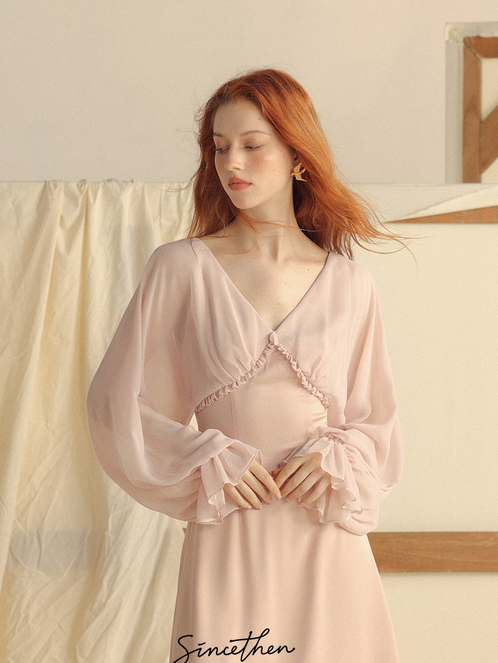 Ethereal Fairy Light Pink Dress