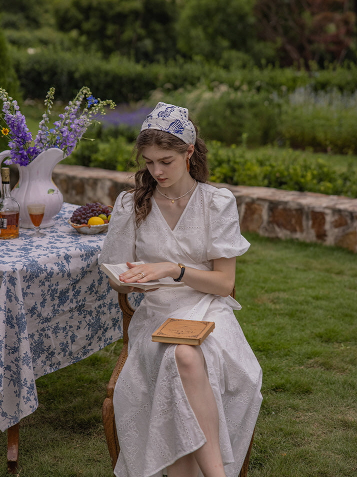 Ava's Ivory Whisper Cottage Summer Dress