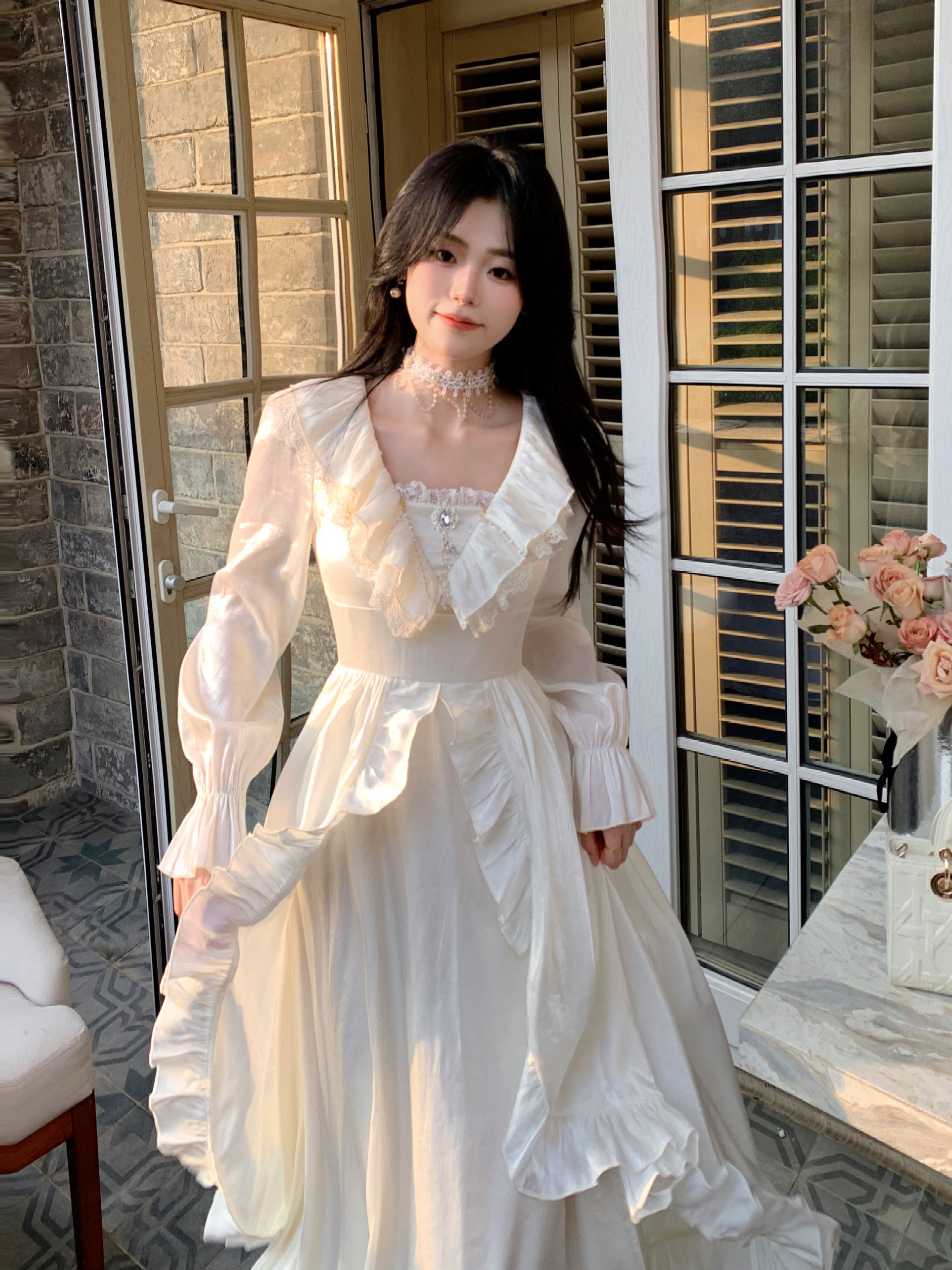 Romantic Shimmering Vintage Dress