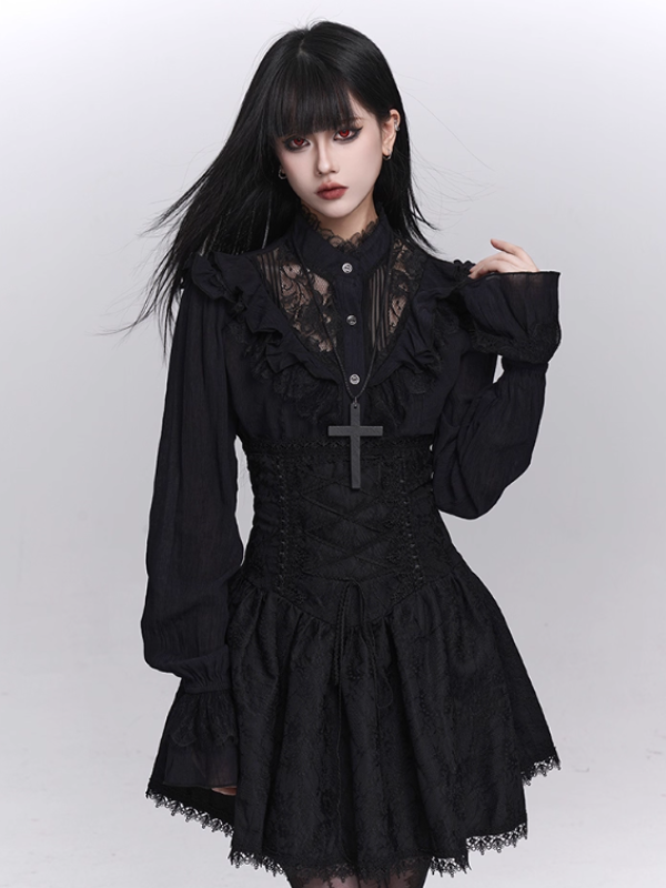 Midnight Lace Gothic Dress