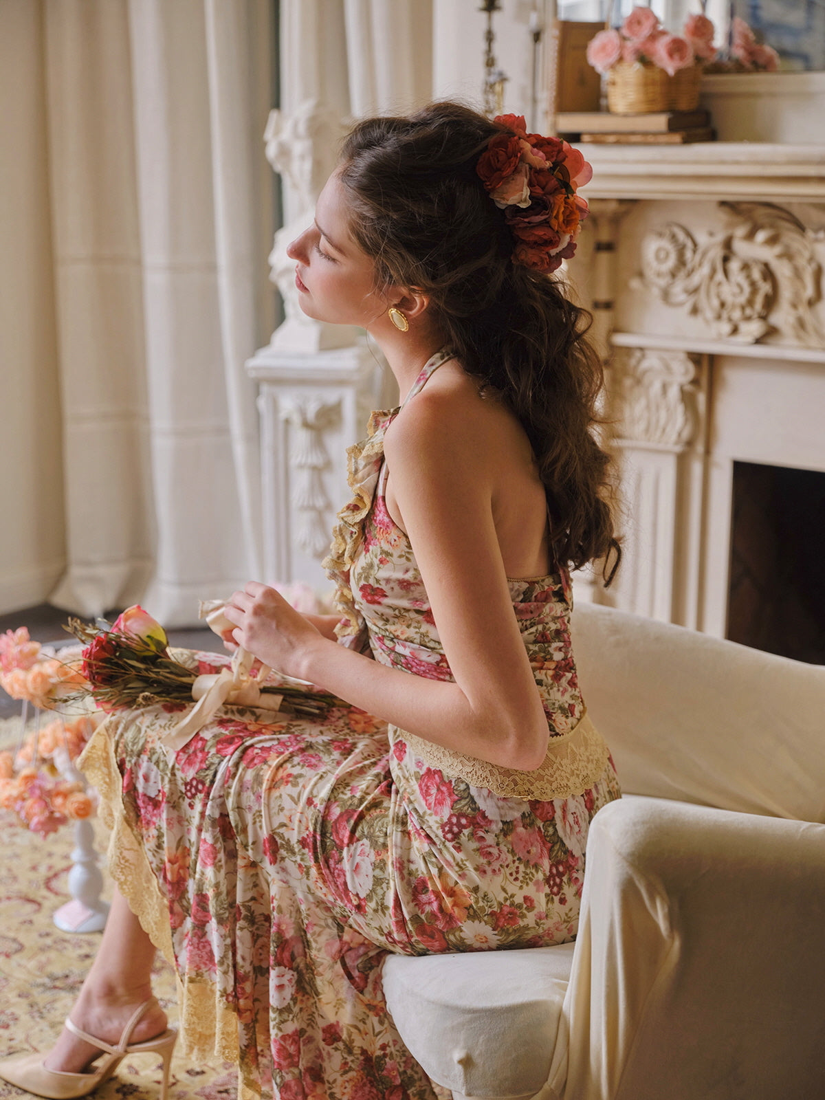 Victoria's Vintage Rose Dress