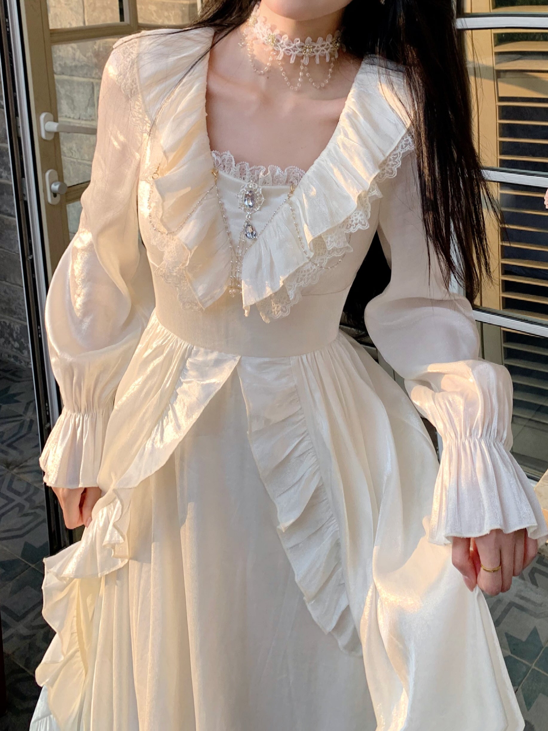 Romantic Shimmering Vintage Dress