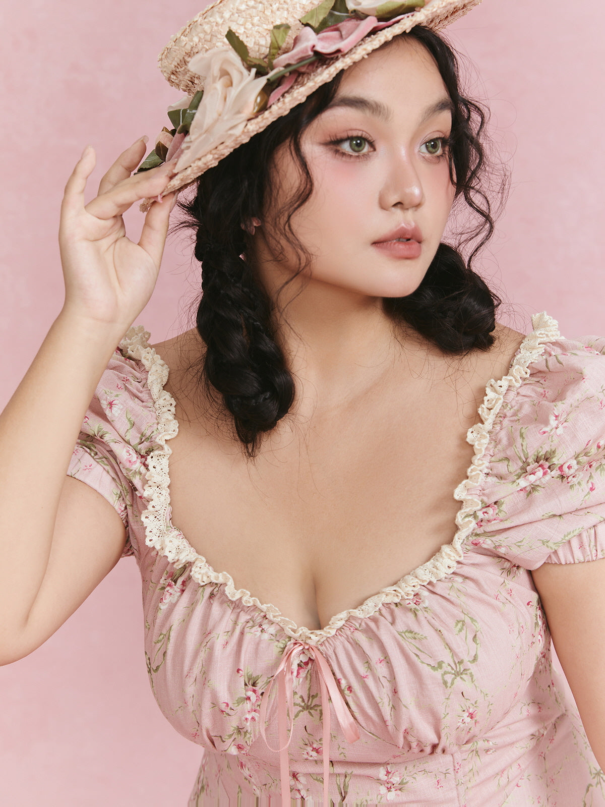 Blush Garden Vintage Floral Dress