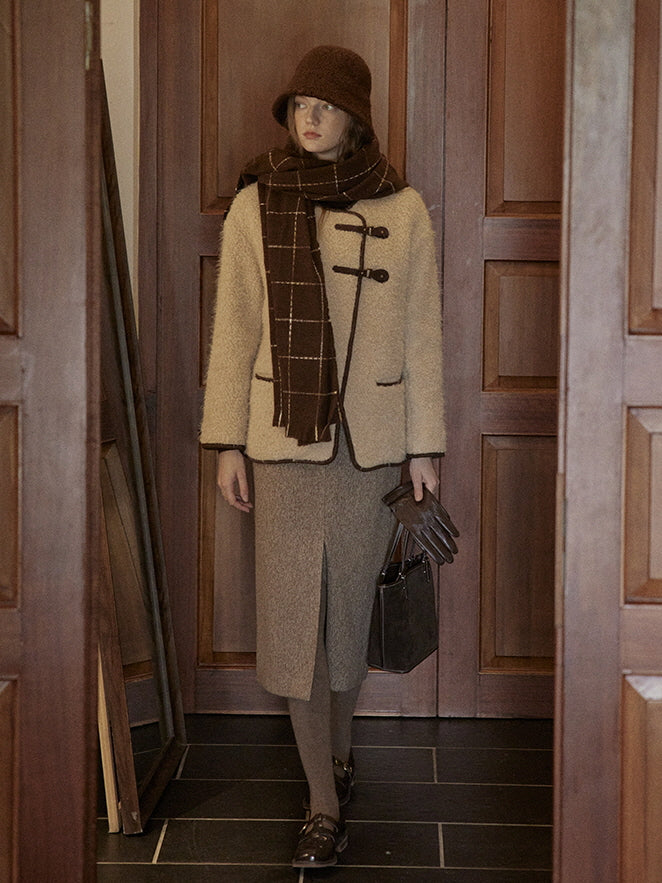 Classic Tweed High-Waist Skirt