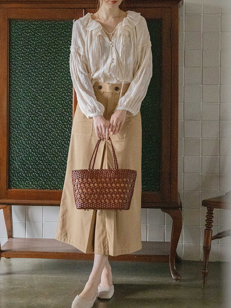 Lily's Cottage Charm Ivory Blouse