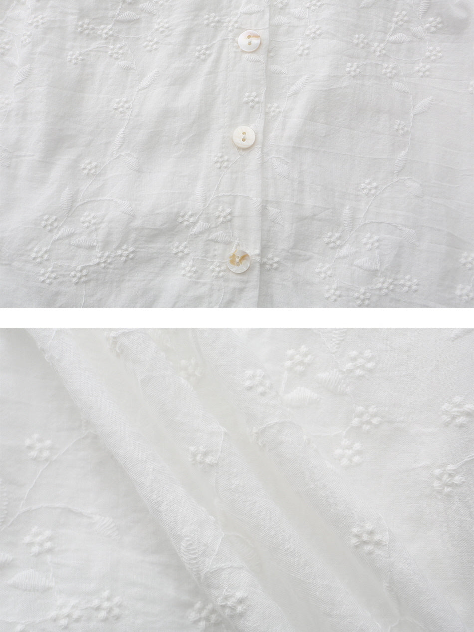 Ella's Retro Floral Elegance Blouse