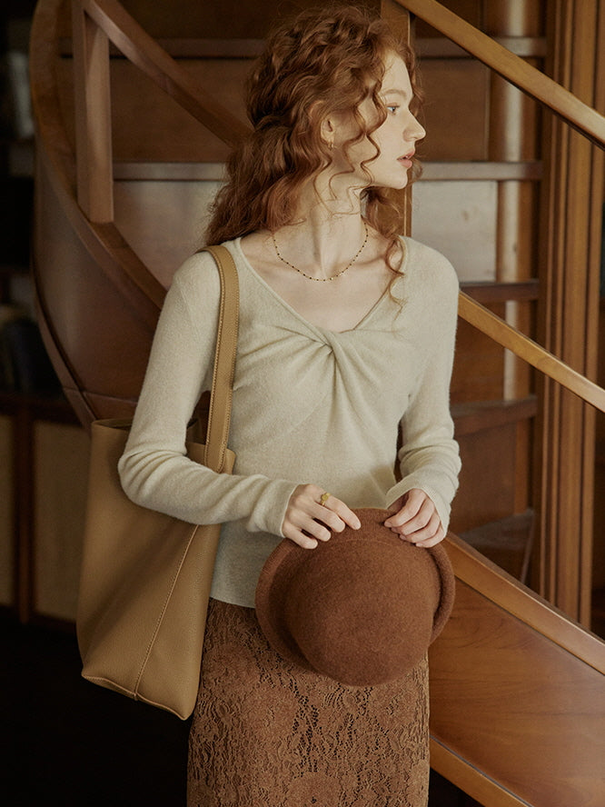 Soft Twisted Wool Sweater