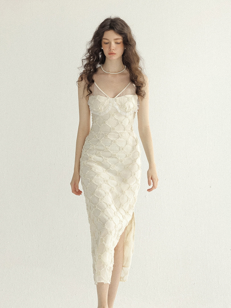Ethereal Floral Lace Fairy Dress