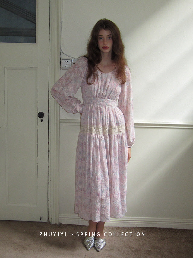 Blossom Embroidered Lace Dress