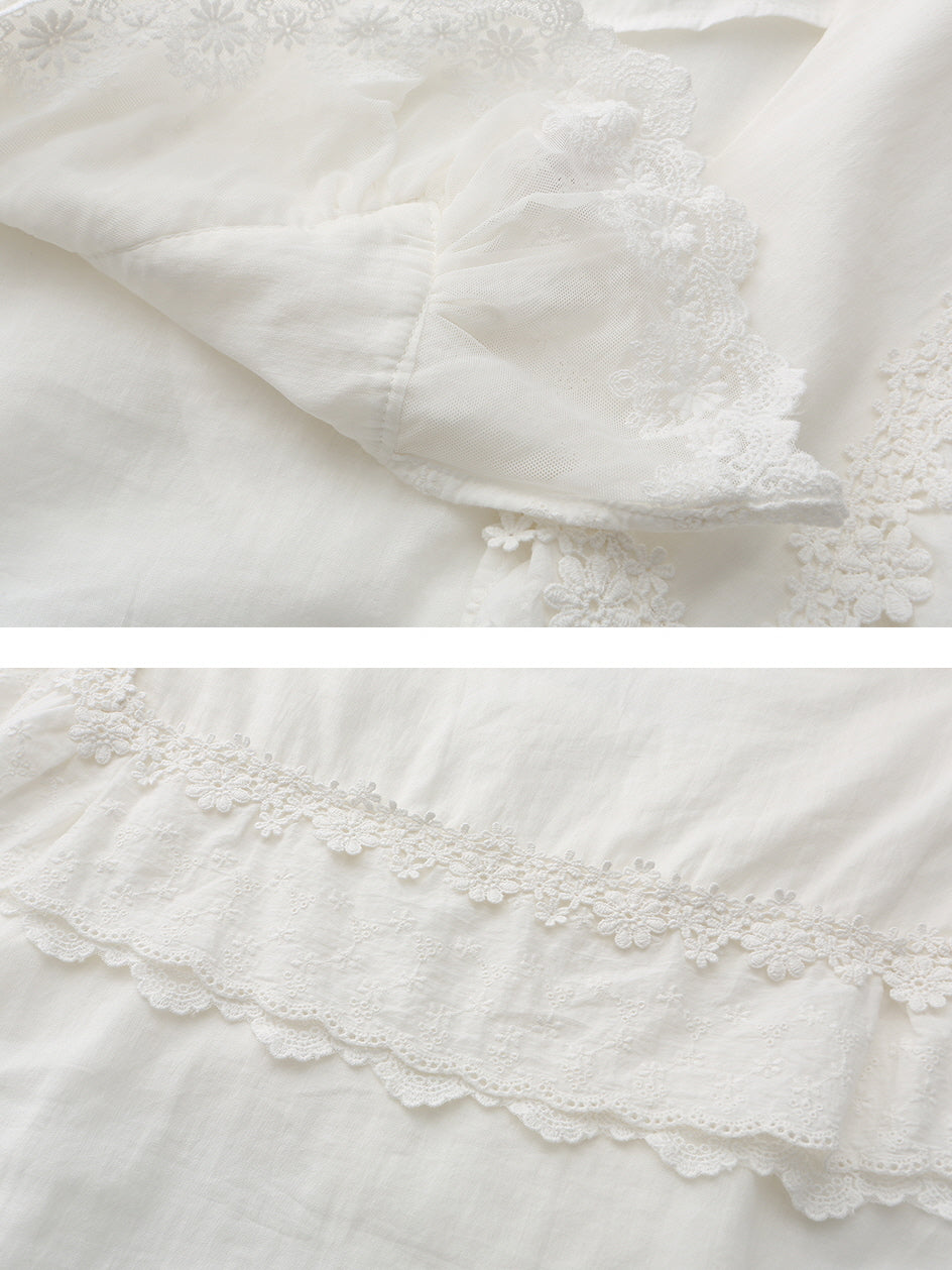 Lucy's Retro Floral Elegance Blouse