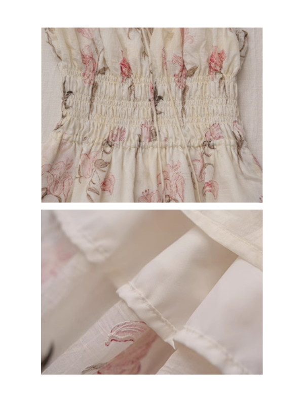 Enchanted Floral Garden Cottage Dress