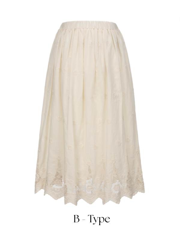 Lace Garden Cotton Petticoat Skirt