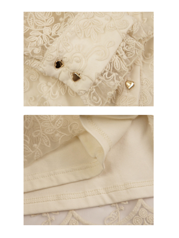 Vintage Lace Heart Blouse