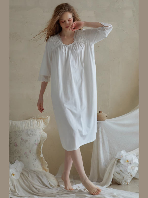Serenade Lace-Trimmed Nightgown