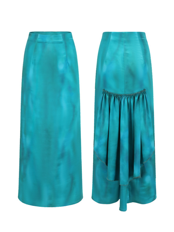 Elegant Ocean Siren Corset & Skirt