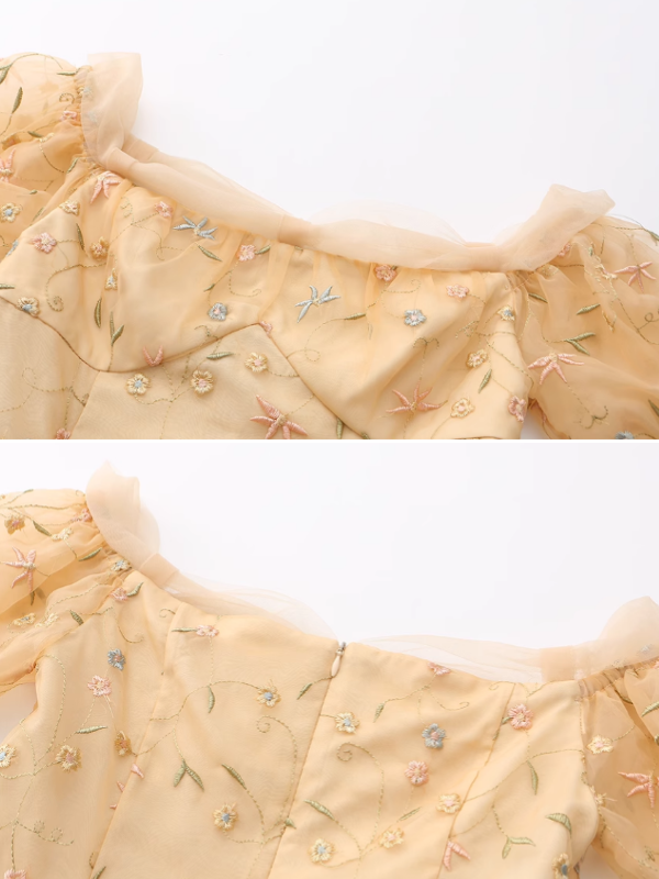 Blooming Lace Off-Shoulder Dress